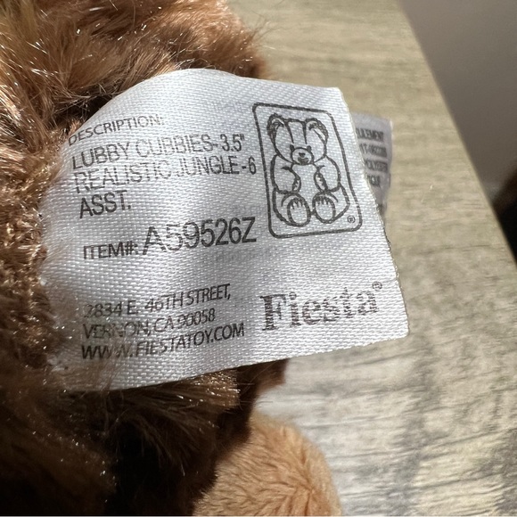 Fiesta Lubby Cubby Hedgehog Round Plush Sparkle Googly Eyes 3.5” Stuffed Animal - Picture 8 of 10